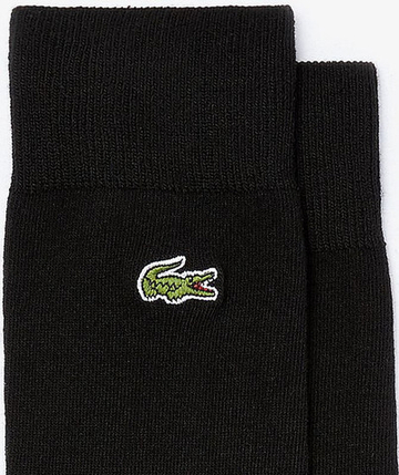 Теннисные носки Lacoste Men's Embroidered Crocodile Cotton Blend Socks 1P - черный