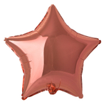 Шар фольгированный Звезда 45 см (Розовое Золото)