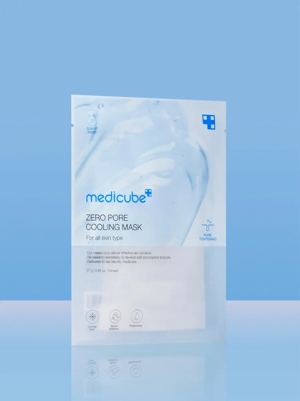 Medicube Охлаждающая тканевая маска для сужения пор Zero Pore Cooling Mask 27 гр
