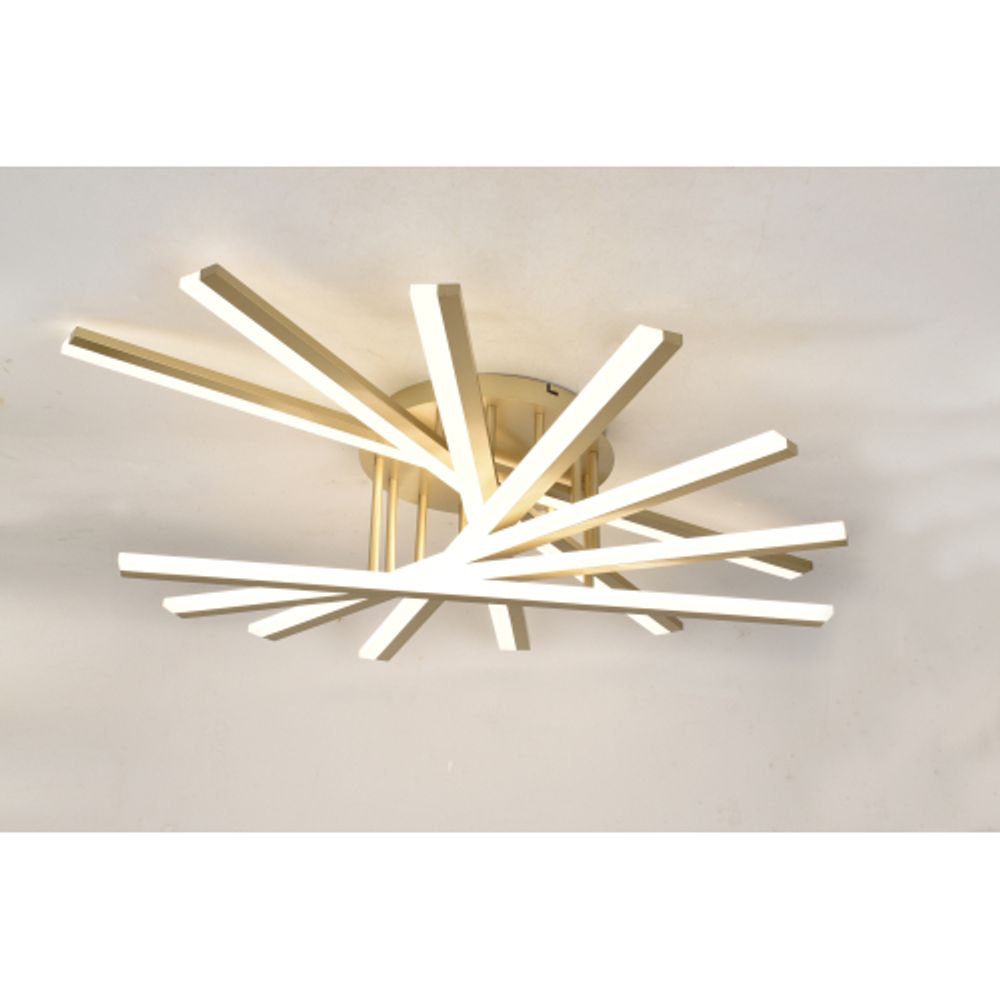 Светильник потолочный светодиодный Rivoli Cordelia 6184-701 LED 120Вт 3000-6000К золотой с пультом | Rivoli