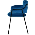 Стул Bradex Home Napoli синий с черными ножками