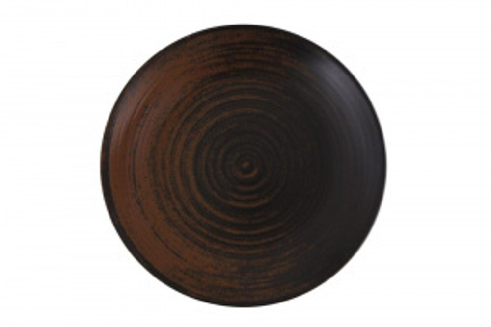 Тарелка мелкая 25 см без борта LYKKE BROWN