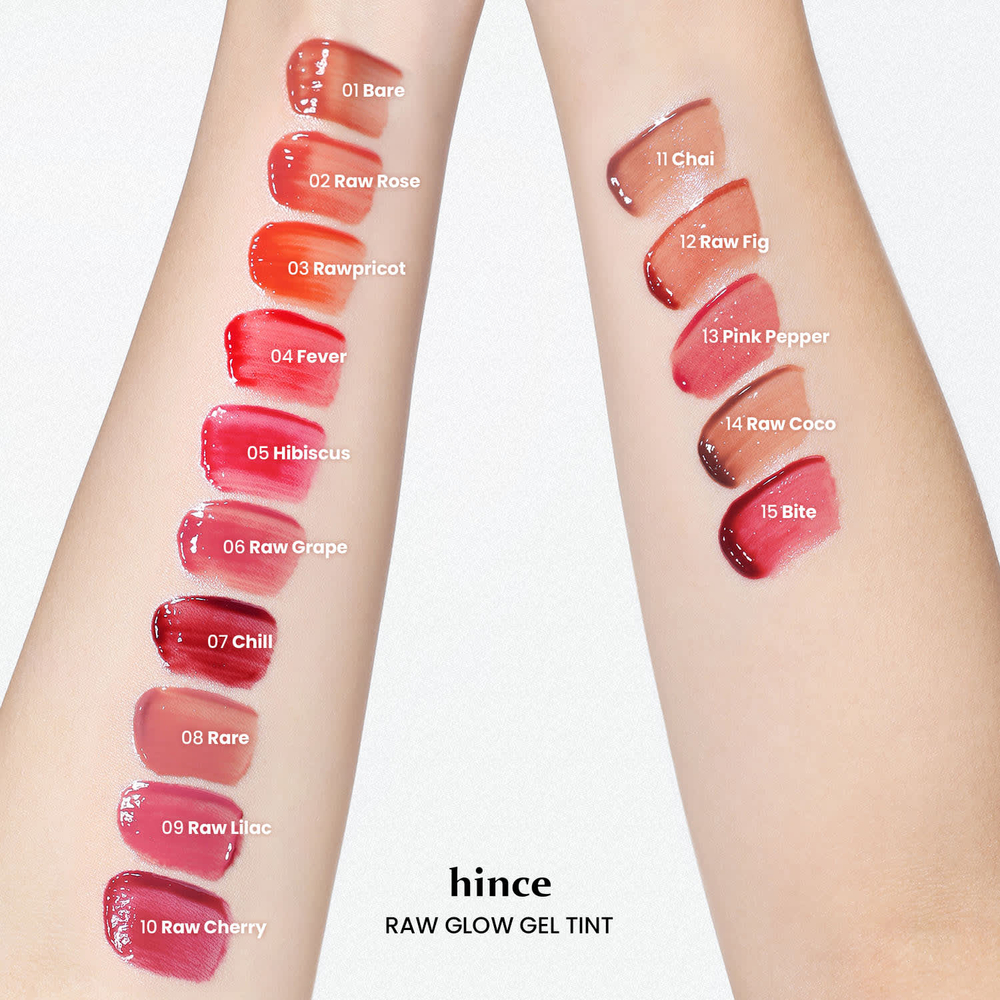 Hince, Raw Glow, гель-краситель для сияния кожи, R001 Bare, 4 мл (0,13 жидк. унции)