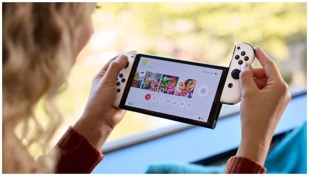 Игровая приставка Nintendo Switch OLED 64 ГБ, без игр, белый