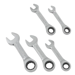 Ключи трещоточные короткие, набор 5пр. DISEN DS-KT5055P