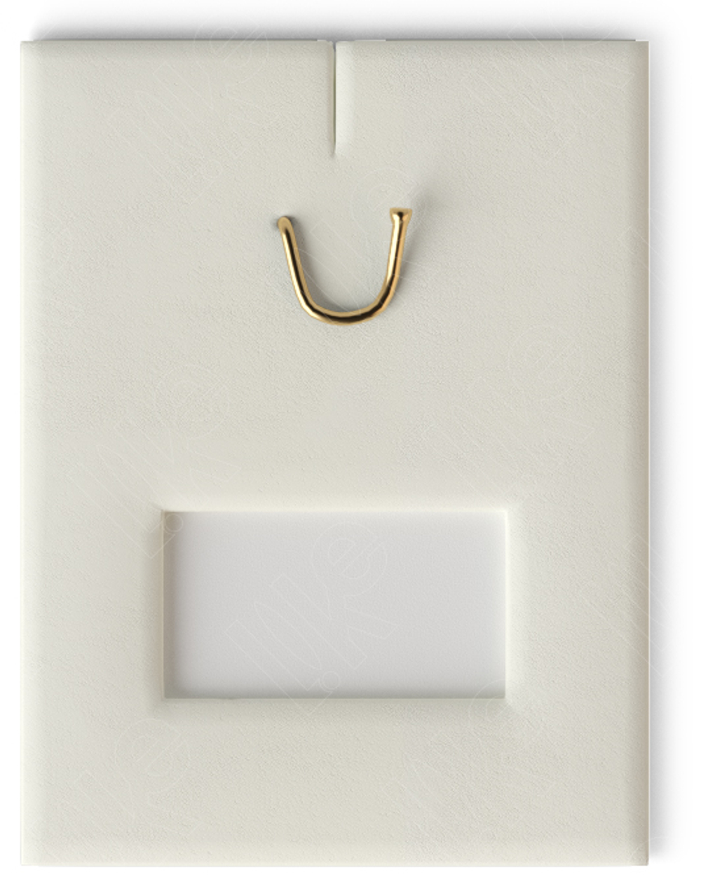 Вкладыш 08/наклонный/для подвески/крючок/окошко для бирки/прорезь для нитки