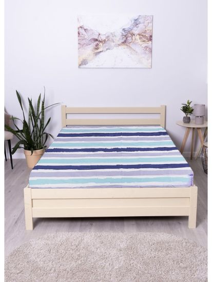 Простыня на резинке  Валерия,  120x200х30 см. , бязь  DOMTEKC