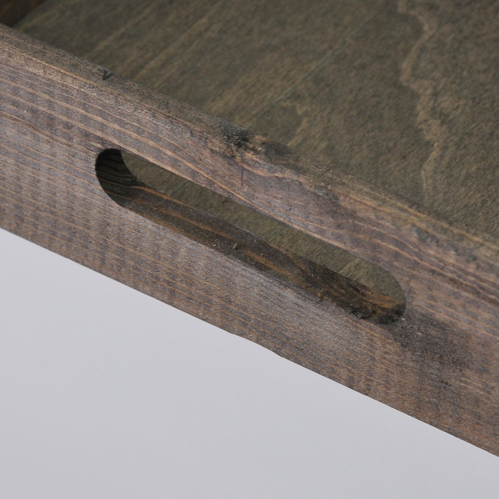 Поднос, 38х28, Флоутард, столик для завтрака в постель, для кухни, состаренный бурый, Dipriz