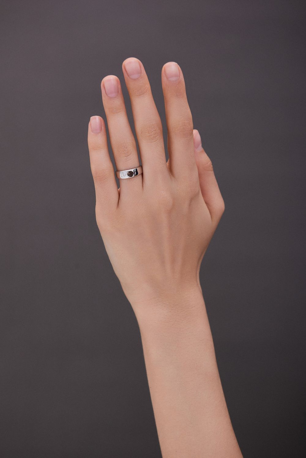 Кольцо Crystal Round с раухтопазом