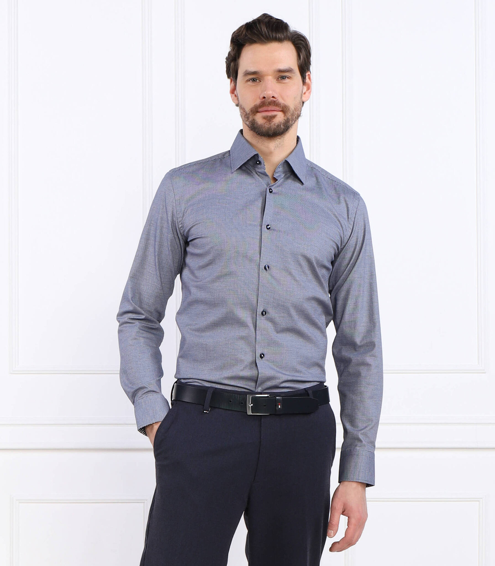 Рубашка H-HANK-kent-C3-214 BOSS BLACK - темно-синий(50490012)