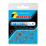 Карабин с вертлюгом для рыбалки SY-3023 №05 (упк. 8 шт.)