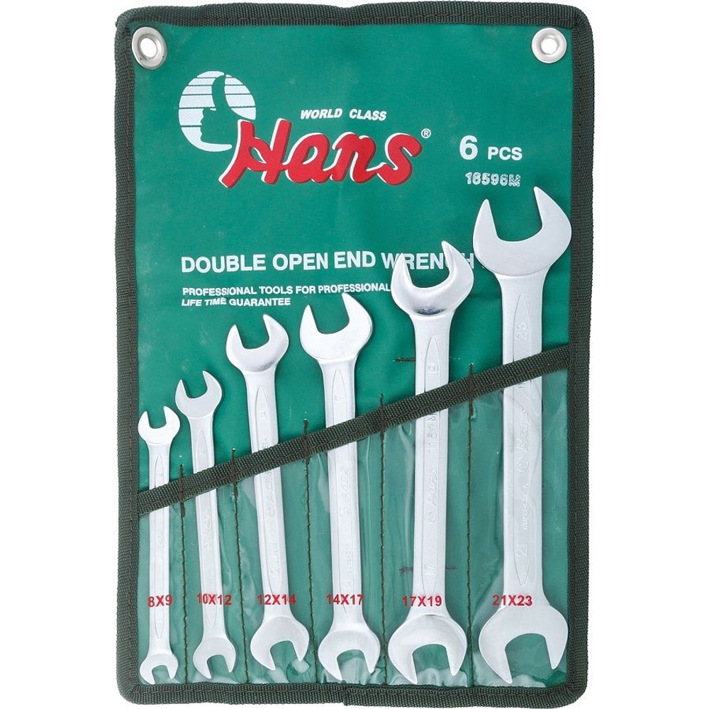 Набор рожковых гаечных ключей Hans, 16596M