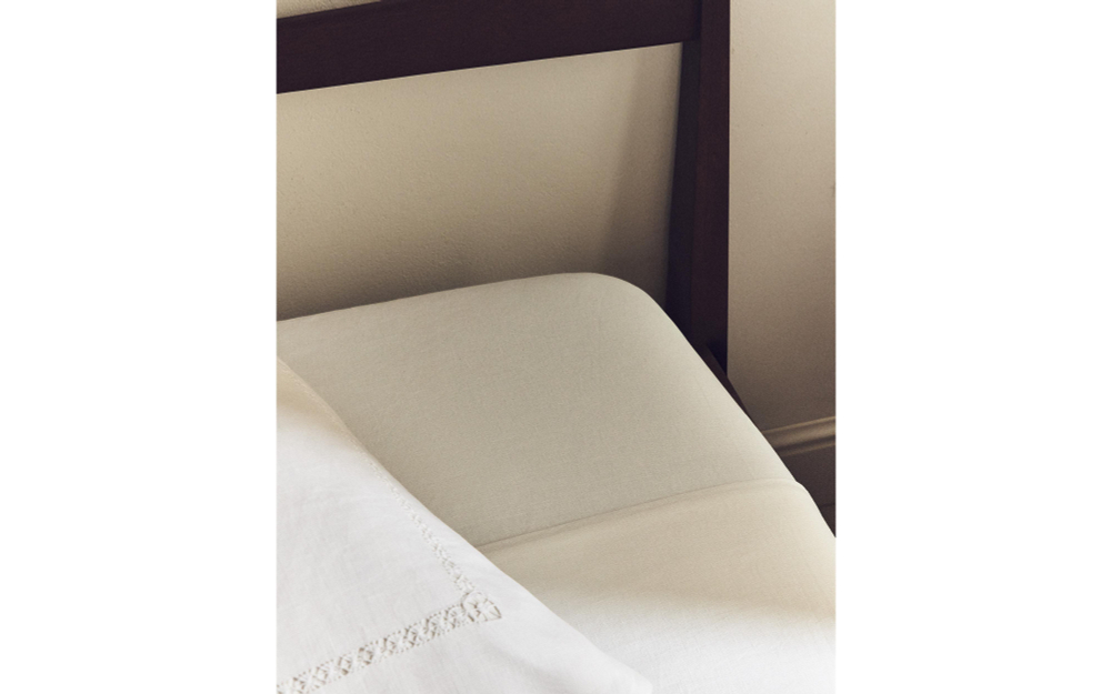 Простыня на резинке Zara Home хлопок, лён 100%, однотонный, 5190/900