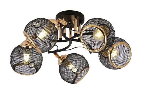 06444/5 BLACK+GOLD (1) Люстра (RL)