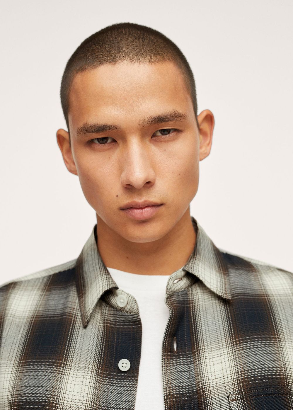 Рубашка из фланели в клетку