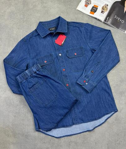 Джинсовый костюм Kiton