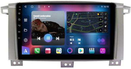 Магнитола для Toyota Land Cruiser 105 1998-2007 - FarCar BM457/1234M на Android 12, QLED, ТОП процессор, 4+32, CarPlay, 4G SIM-слот