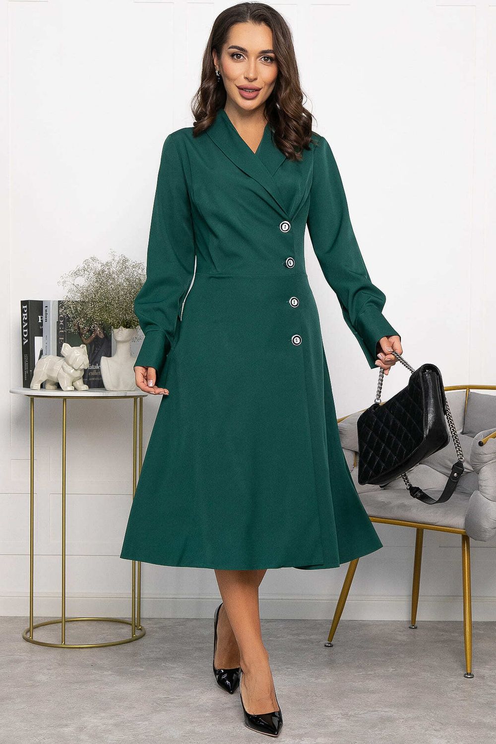 Платье Соломия (зеленое) П14215-5М LT Collection