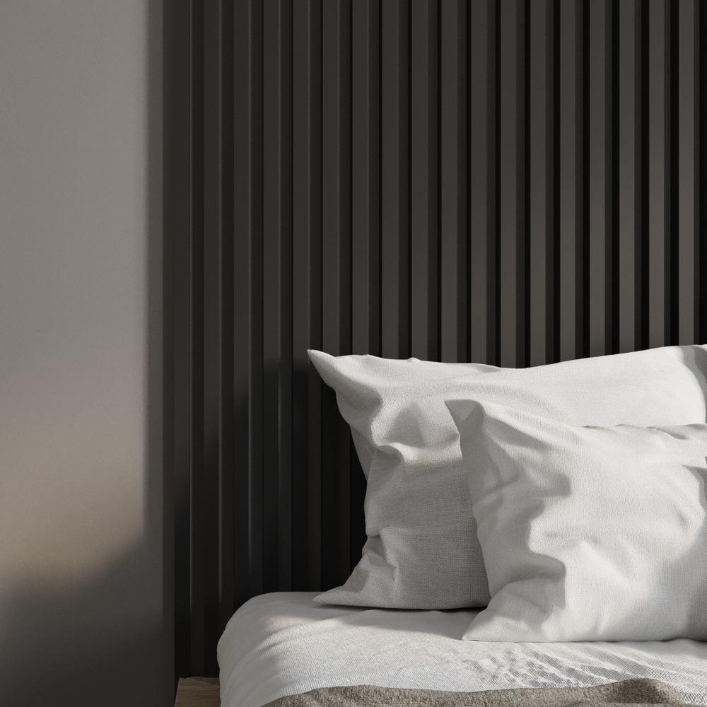 Интерьерная рейка МДФ STELLA Ривьера Black Edition 40*30*2700 (уп.4 шт.)