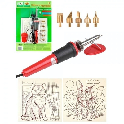 Набор для выжигания 2шт. 15х15см. "Любимые питомцы" блистер (Арт. НР-5906)