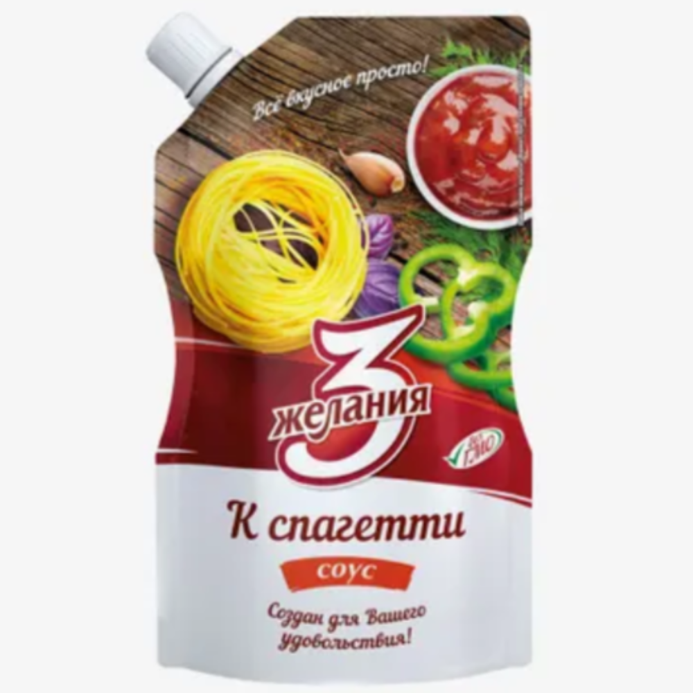 Соус К спагетти 3 желания 250 гр