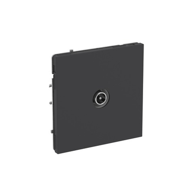 Розетка TV оконечная, KANT, черный уголь