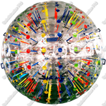 Светящийся зорб "Магический шар" ПВХ, усиленные сиденья, диаметр 2.2 м