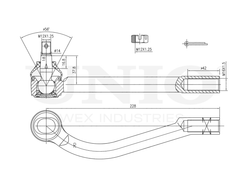 Наконечник рулевой правый UNIO SSP-10063