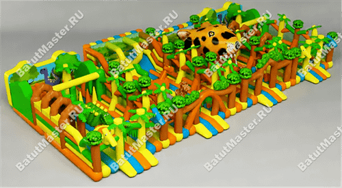 Коммерческий надувной батут "Остров фантазий"
