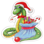 Наклейка на стекло «Змея загадка» 20*20 см