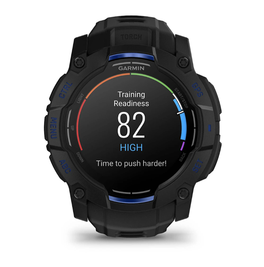 Умные часы Garmin Instinct 3 Amoled 50 mm black with Black/Bolt Blue Band