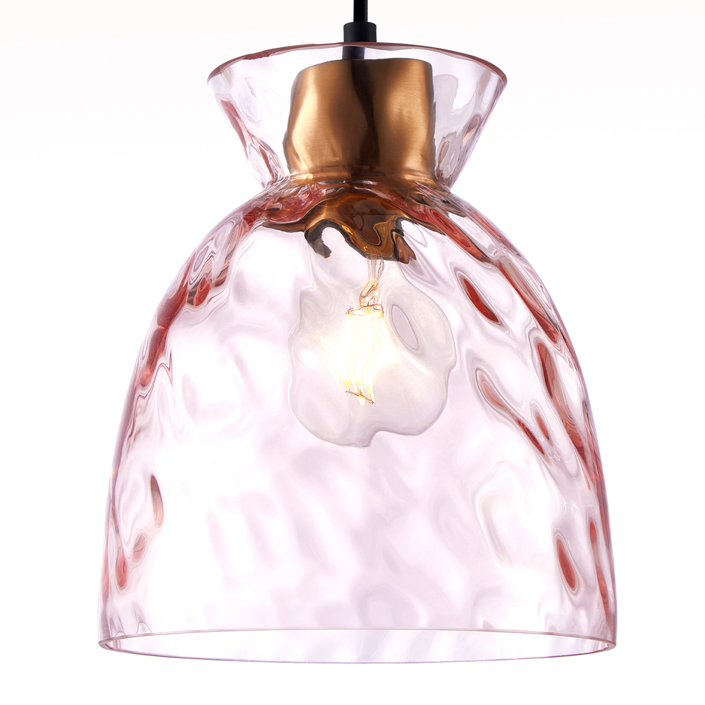 806112 Подвес NUBELLA 1х12W (led) E27 ЧЕРНЫЙ/БРОНЗА/РОЗОВЫЙ