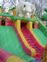 Коммерческий надувной батут "Сафари парк" 15*8*7 м