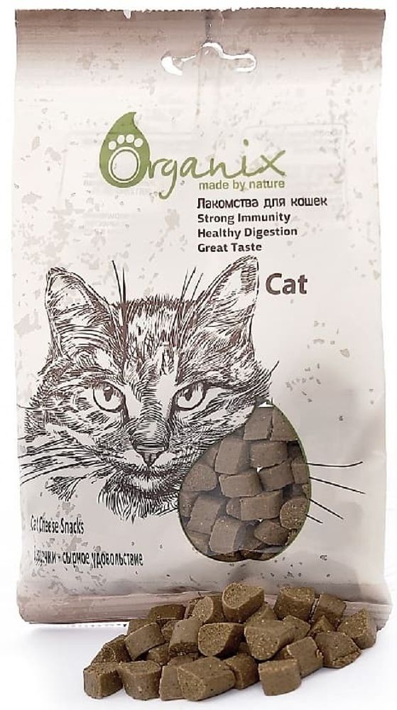 Organix Лакомства для кошек Сердечки - сырное удовольствие