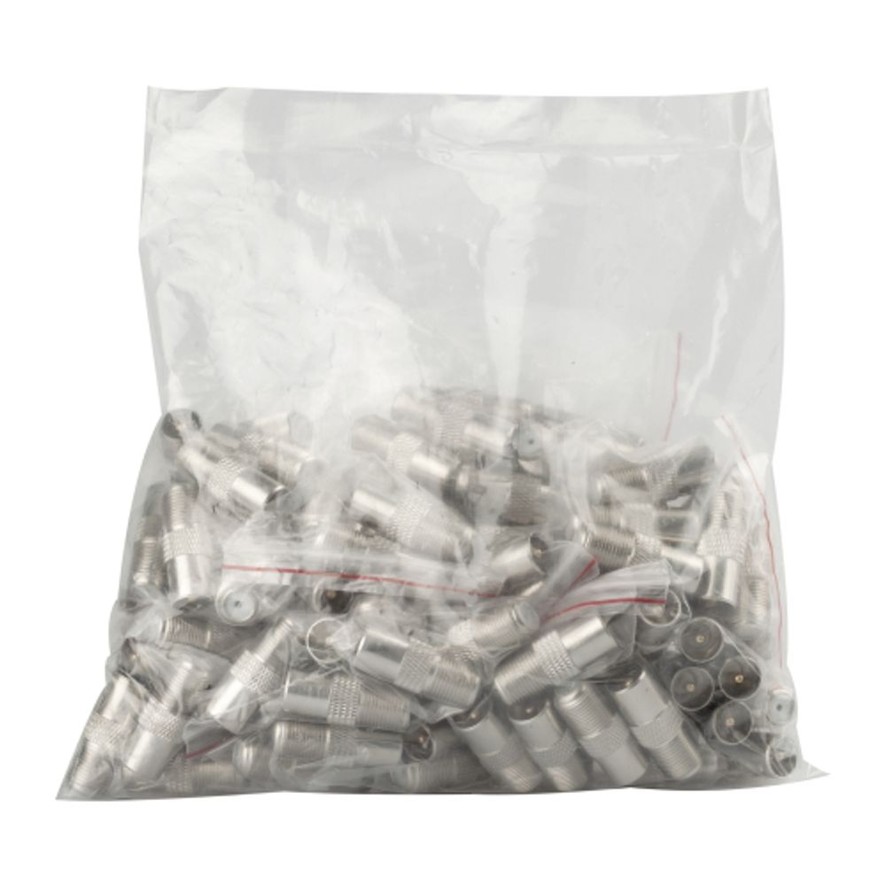 Переходник ЭРА R-A01 гнездо F-штекер TV упаковка 100 шт