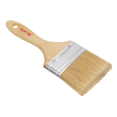 Кисть плоская "Евро" 3", натуральная щетина, деревянная ручка MTX