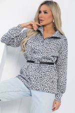 Блуза Игра по твоим правилам (серая) Б12738-5М LT Collection