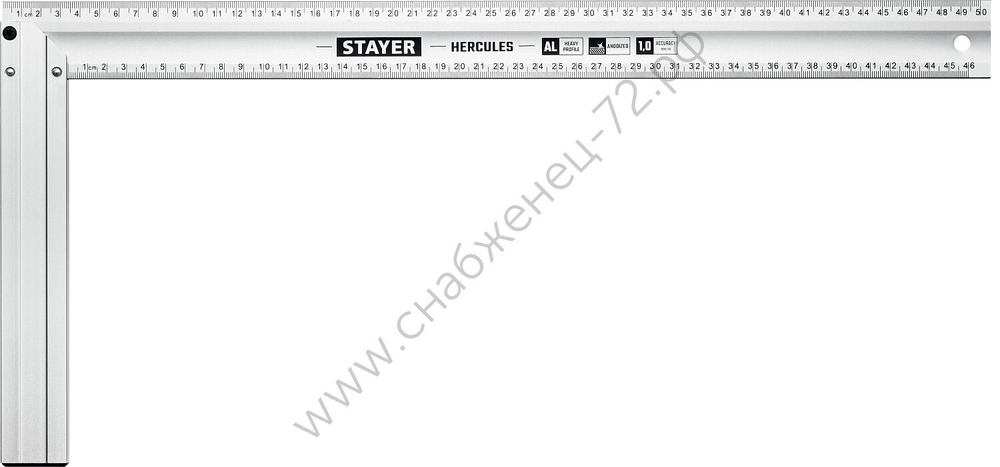 STAYER 500 мм, жесткий столярный угольник, Professional (3432-50)