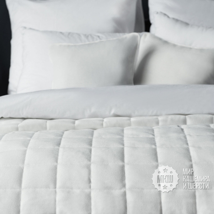 Покрывало на кровать под лен ДЖЕРРИИ (арт. BL02-274-01) - белое