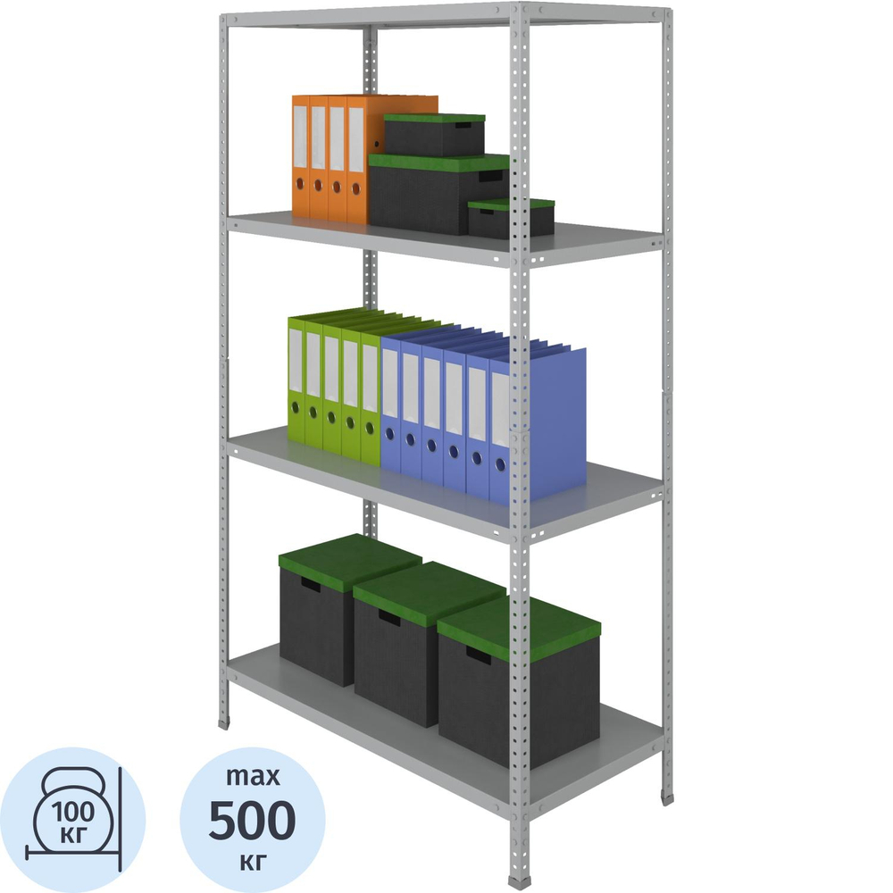 Стеллаж металлический Cobalt Shelf MS180KD/100x50/4