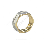Контргайка латунь никель реборда Ду 40 (1 1/2") ВР Aquasfera 9034-05