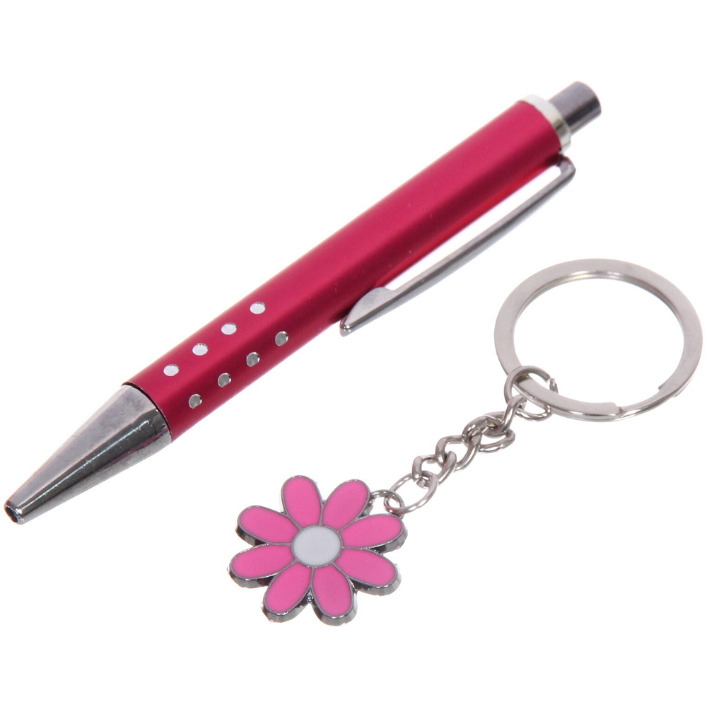 Набор подарочный «Цветочек» (ручка и брелок), микс цветов