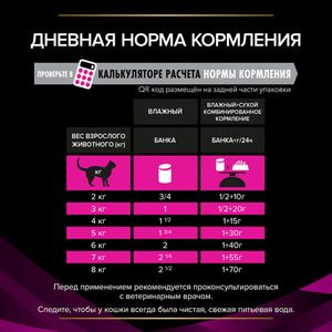 Влажный корм для кошек Pro Plan Veterinary Diets UR при болезнях мочевых путей, 195гр