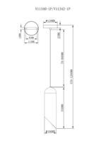 Светильник подвесной Moderli V11340-1P Tube