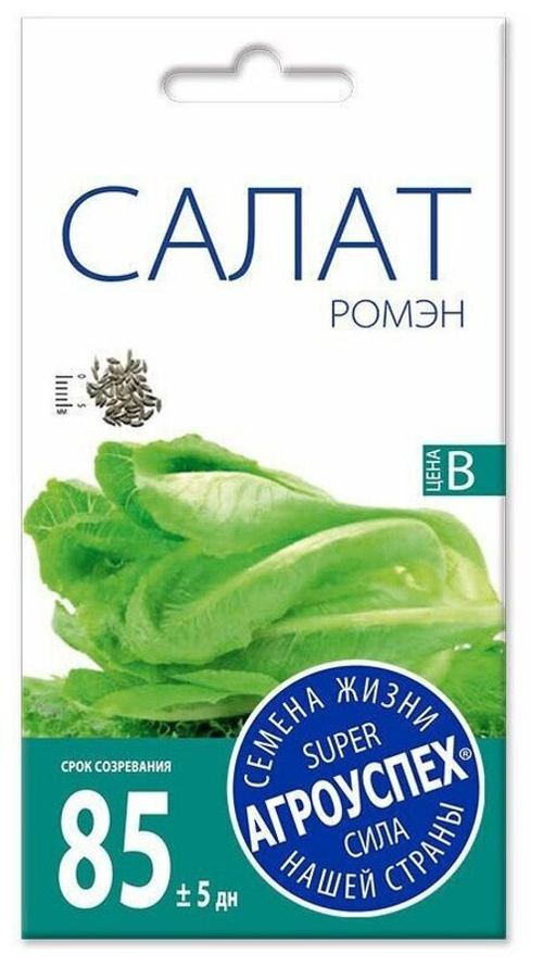 СЕМЕНА САЛАТ РОМЭН(РОМАНО ) КОЧАН 0,5Г АГРОУСПЕХ