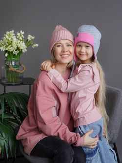 Шапка весенняя/осенняя вязаная (Жемчужно-пепельный) ТОКИ*