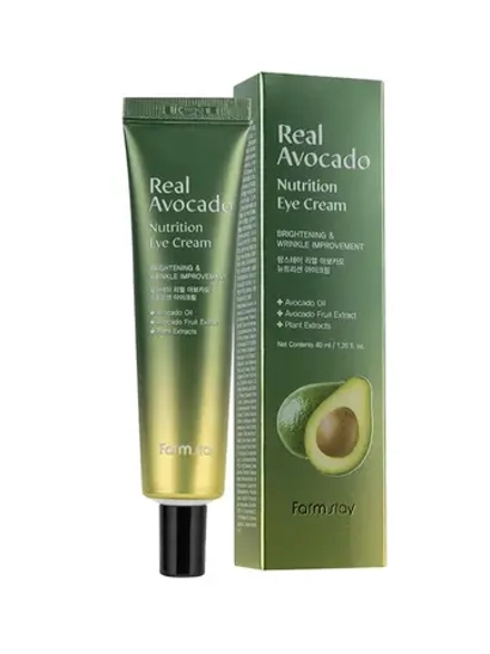FARMSTAY - КРЕМ ДЛЯ КОЖИ ВОКРУГ ГЛАЗ С ЭКСТРАКТОМ АВОКАДО REAL AVOCADO NUTRITION EYE CREAM, 40 ML