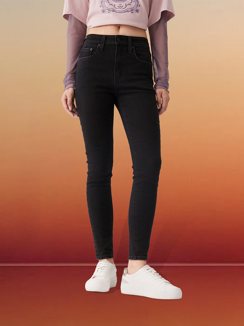 Женские облегающие джинсы с завышенной талией Levi's 721 High Rise Skinny 18882-0770, Утепленные