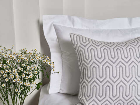 Постельное белье cемейное Сlaire&Caroll Lea белый жаккард