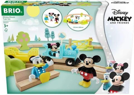 Деревянная железная дорога BRIO Mickey Mouse - Стартовый набор Поезд с Микки Маусом - Брио 32277